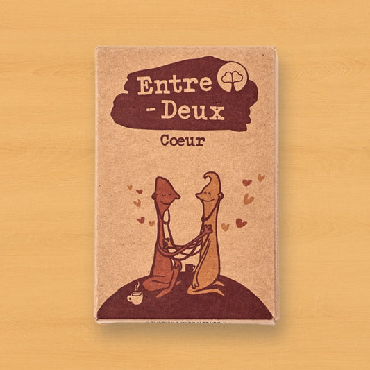 Jeu de cartes pour couple Entre-Deux Cœur de COUPle DE CŒUR