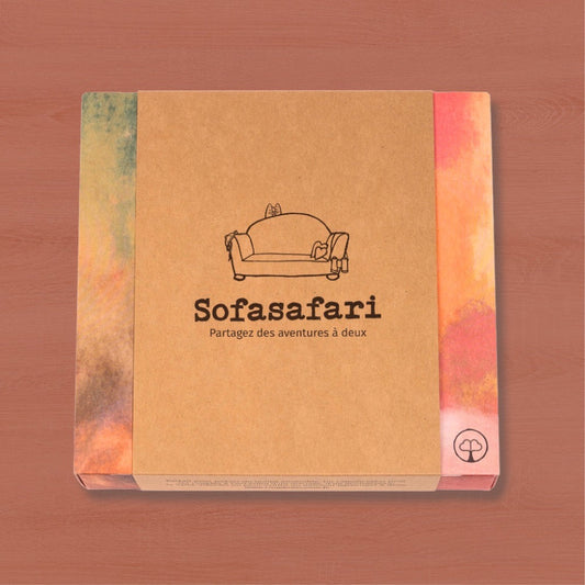 Coffret d'aventures pour couple Sofasafari de COUPle DE CŒUR