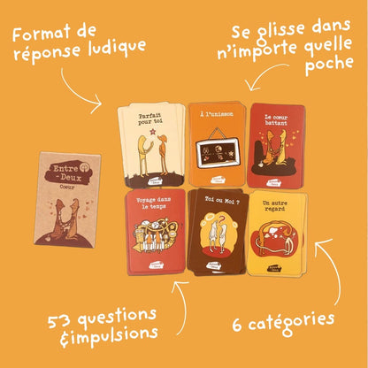 Jeu de questions pour couple : Entre-Deux Cœur