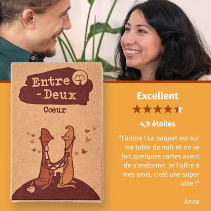 Jeu de questions pour couple : Entre-Deux Cœur