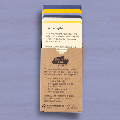 Jeu de questions pour couple : Entre-Deux Intimité