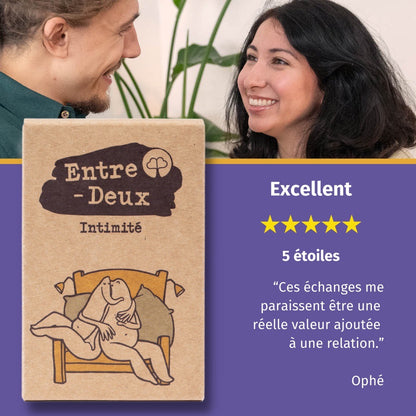 Jeu de questions pour couple : Entre-Deux Intimité