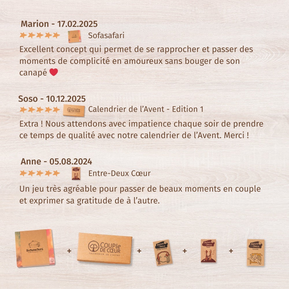 5***** étoiles pour votre couple