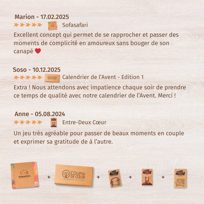 5***** étoiles pour votre couple