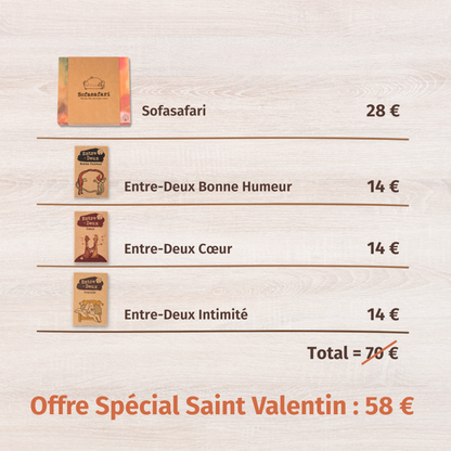 Pack Saint Valentin : pour des courts et longs moments