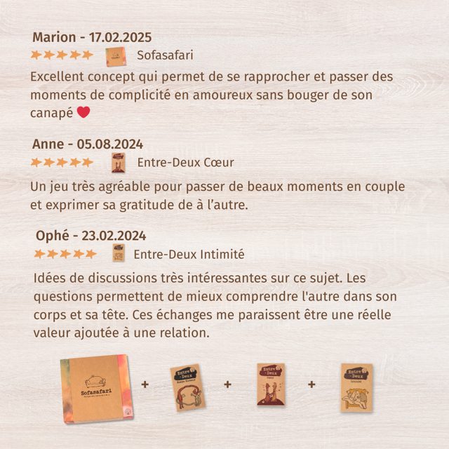 Pack Saint Valentin : pour des courts et longs moments